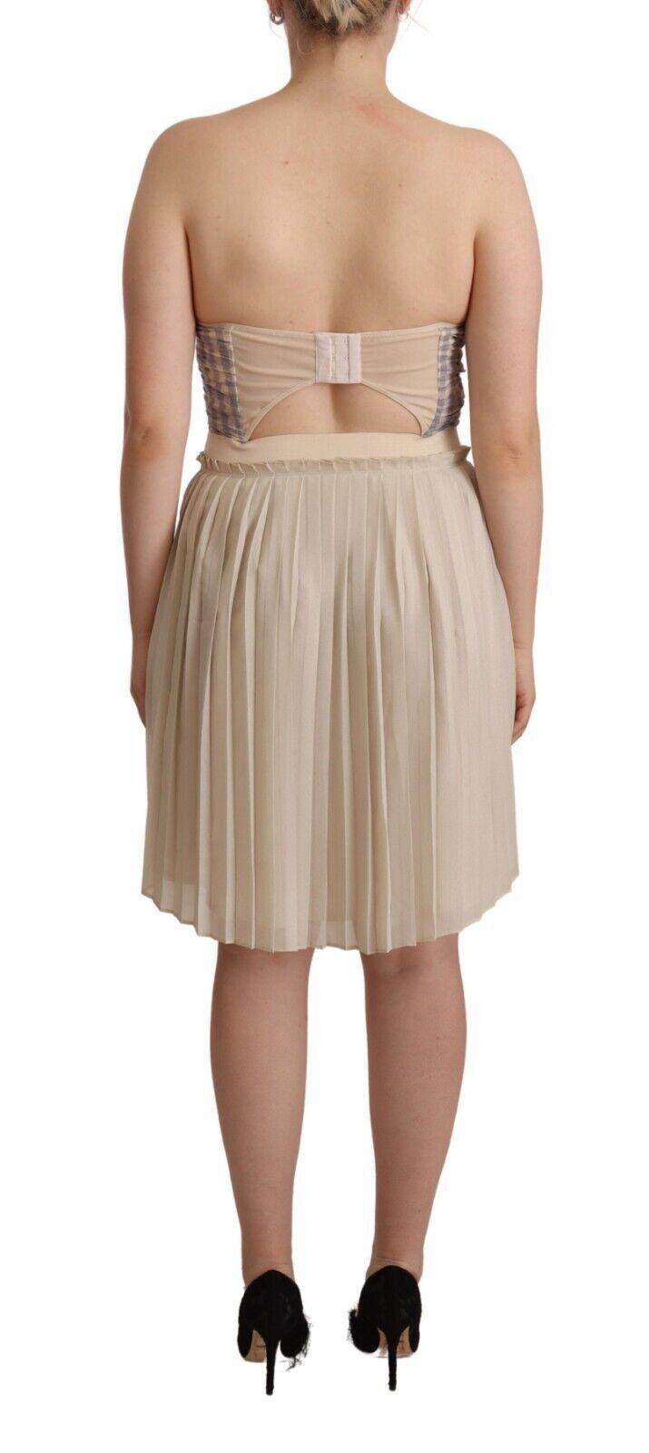 Guess Chic Beige Strapless A-Line Dress IT40 | S