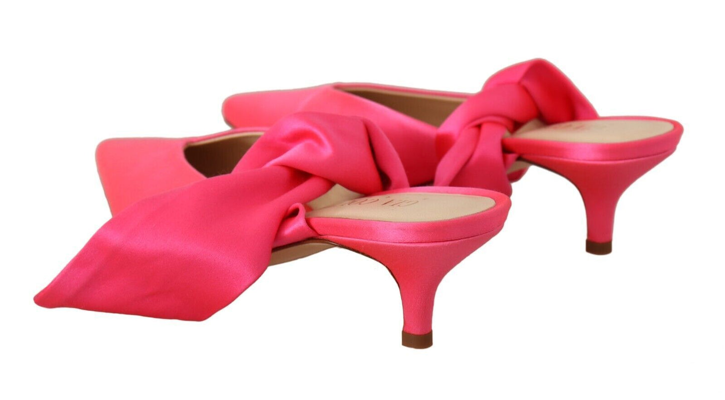 GIA COUTURE Chic Pink Kitten Heels for Elegant Evenings EU36 | US5.5