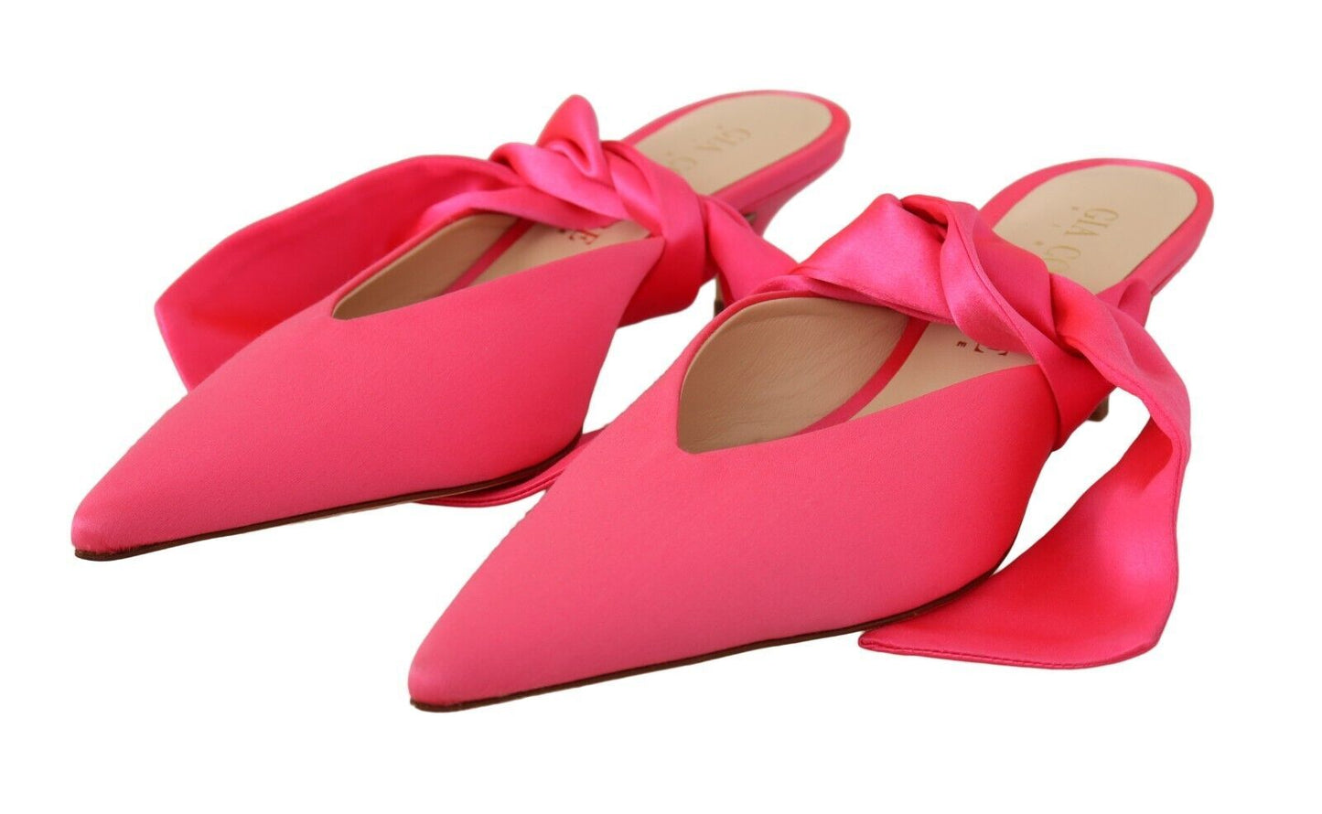 GIA COUTURE Chic Pink Kitten Heels for Elegant Evenings EU36 | US5.5