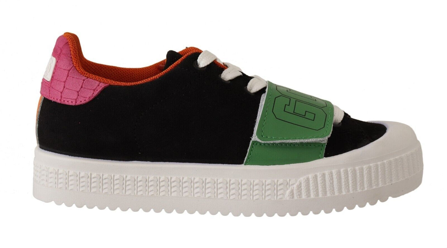 GCDS Stylish Multicolor Low Top Lace-Up Sneakers EU38 | US7.5