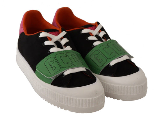 GCDS Stylish Multicolor Low Top Lace-Up Sneakers EU38 | US7.5