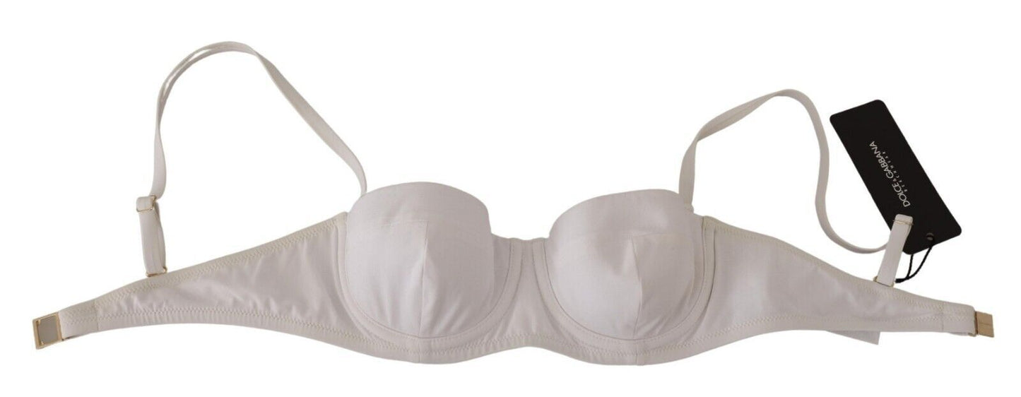 Dolce & Gabbana Chic White Nylon Balconette Bra IT1 / XS