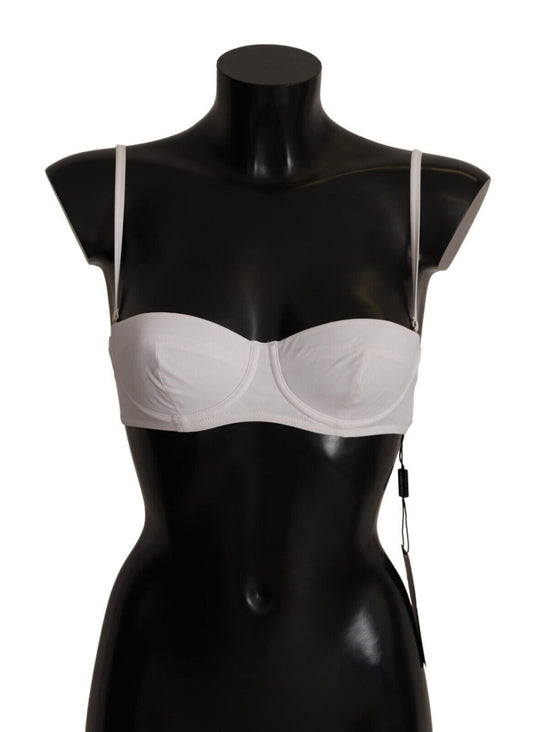 Dolce & Gabbana Chic White Nylon Balconette Bra IT1 / XS