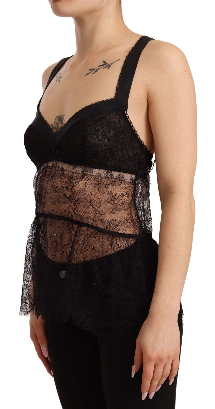 Dolce & Gabbana Elegant Black Silk Lingerie Chemise IT2 / S