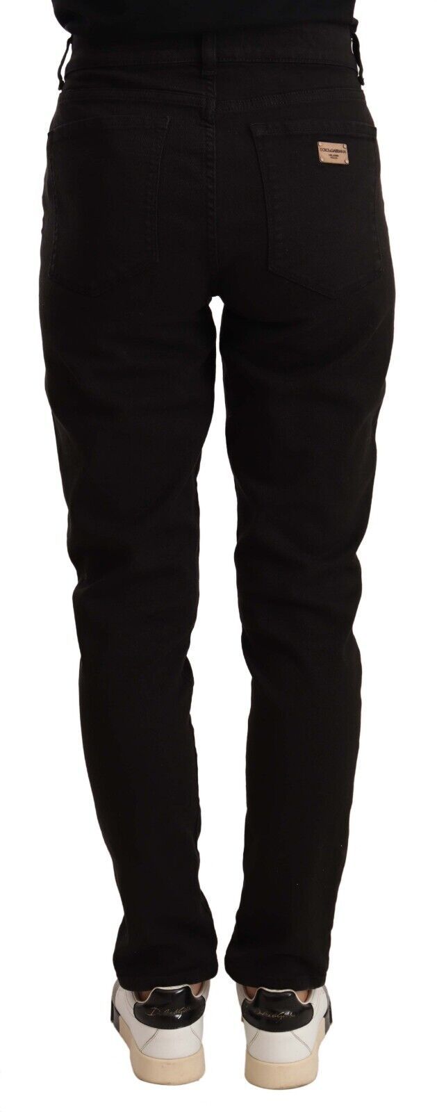 Dolce & Gabbana Elegant Slim-Fit Black Skinny Jeans IT44 | L