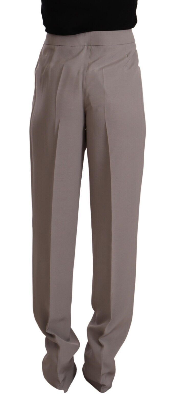 Armani Elegant High Waist Silk Blend Trousers IT44 | L