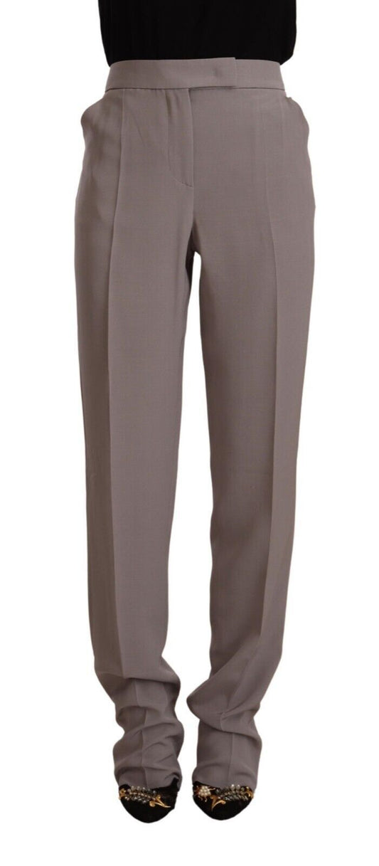 Armani Elegant High Waist Silk Blend Trousers IT44 | L