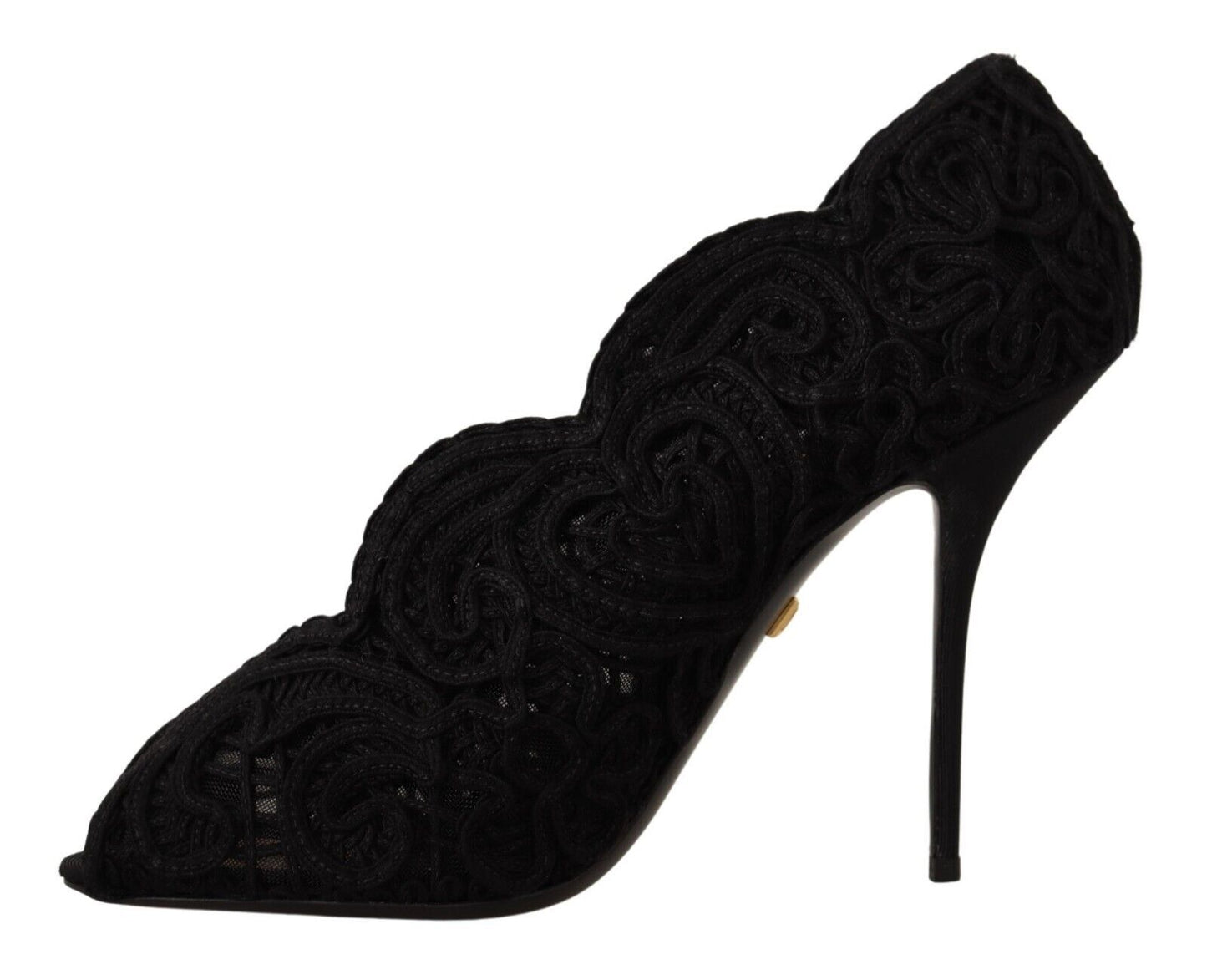 Dolce & Gabbana Elegant Black Lace Stiletto Heels EU40 / US9.5