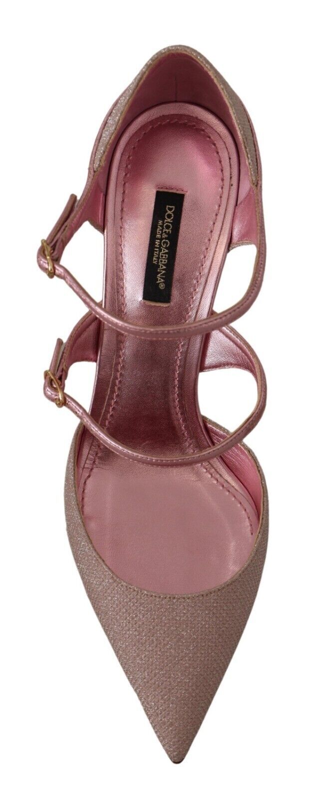 Dolce & Gabbana Pink Glitter High Heel Sandals EU39 / US8.5