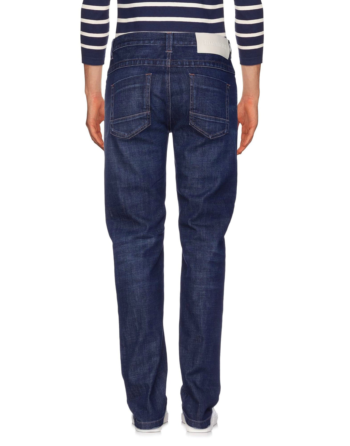 Bikkembergs Blue Cotton Men Jean W31