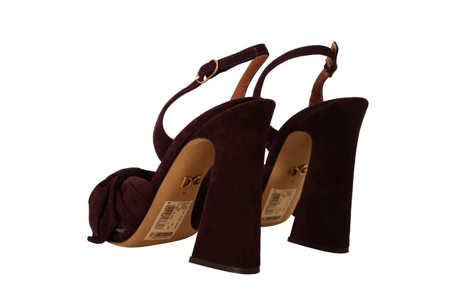 Dolce & Gabbana Elegant Purple Suede Heels Sandals EU39 / US8.5