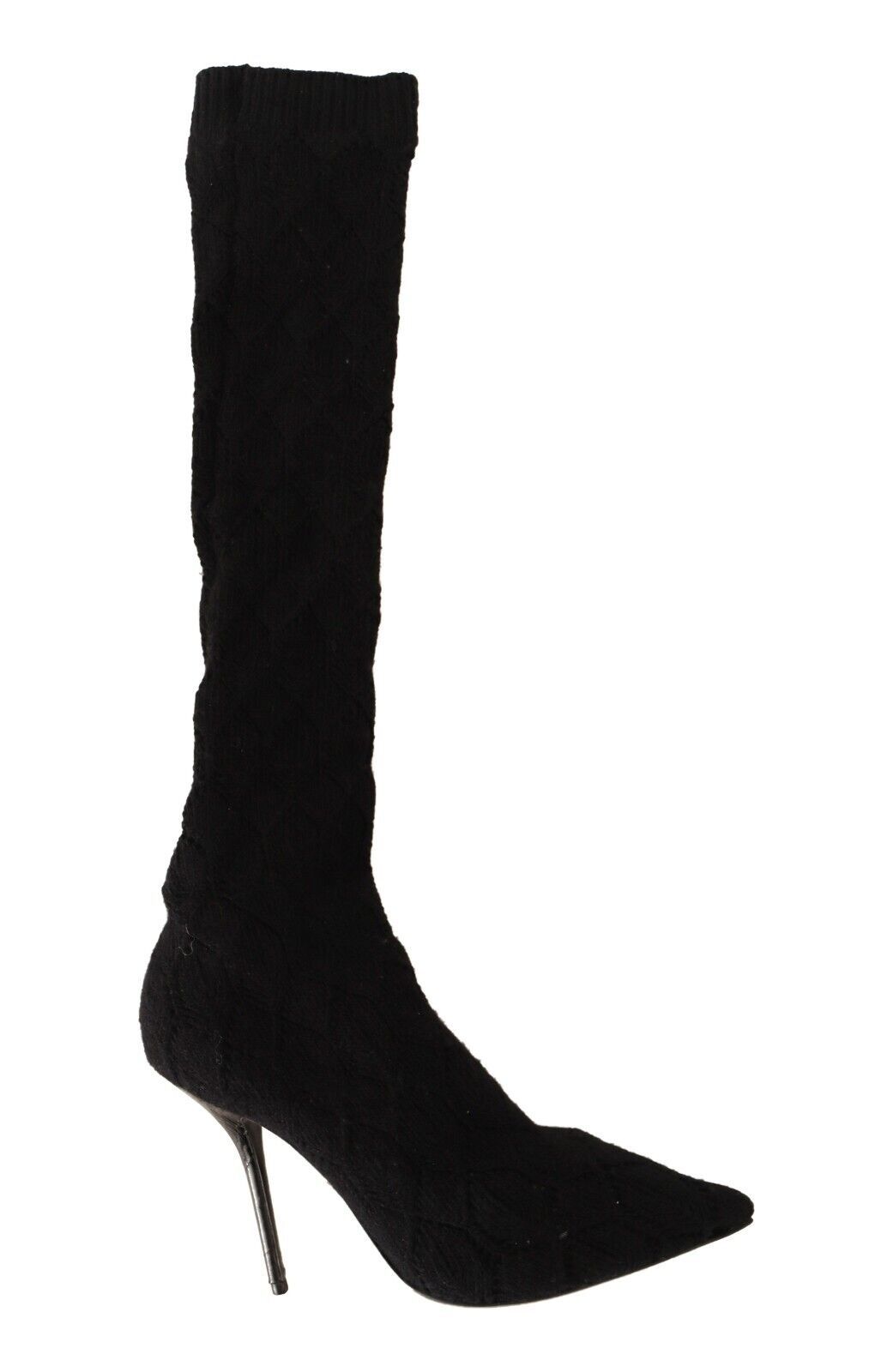 Dolce & Gabbana Elegant Black Stretch Socks Boots EU41 / US10.5