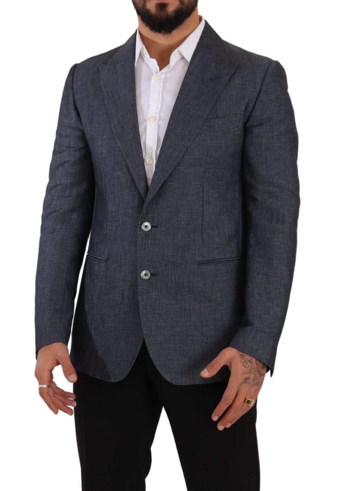 Dolce & Gabbana Elegant Slim Fit Two-Button Blue Blazer IT48 / M