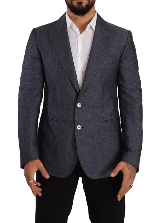 Dolce & Gabbana Elegant Slim Fit Two-Button Blue Blazer IT48 / M