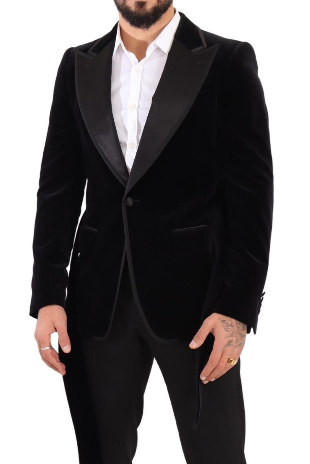 Dolce & Gabbana Elegant Single Breasted Velvet Blazer IT48 / M