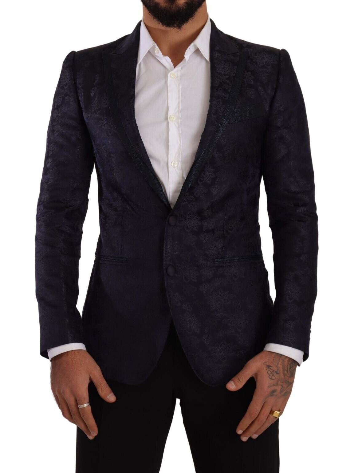 Dolce & Gabbana Elegant Dark Blue MARTINI Formal Blazer IT44 / XS