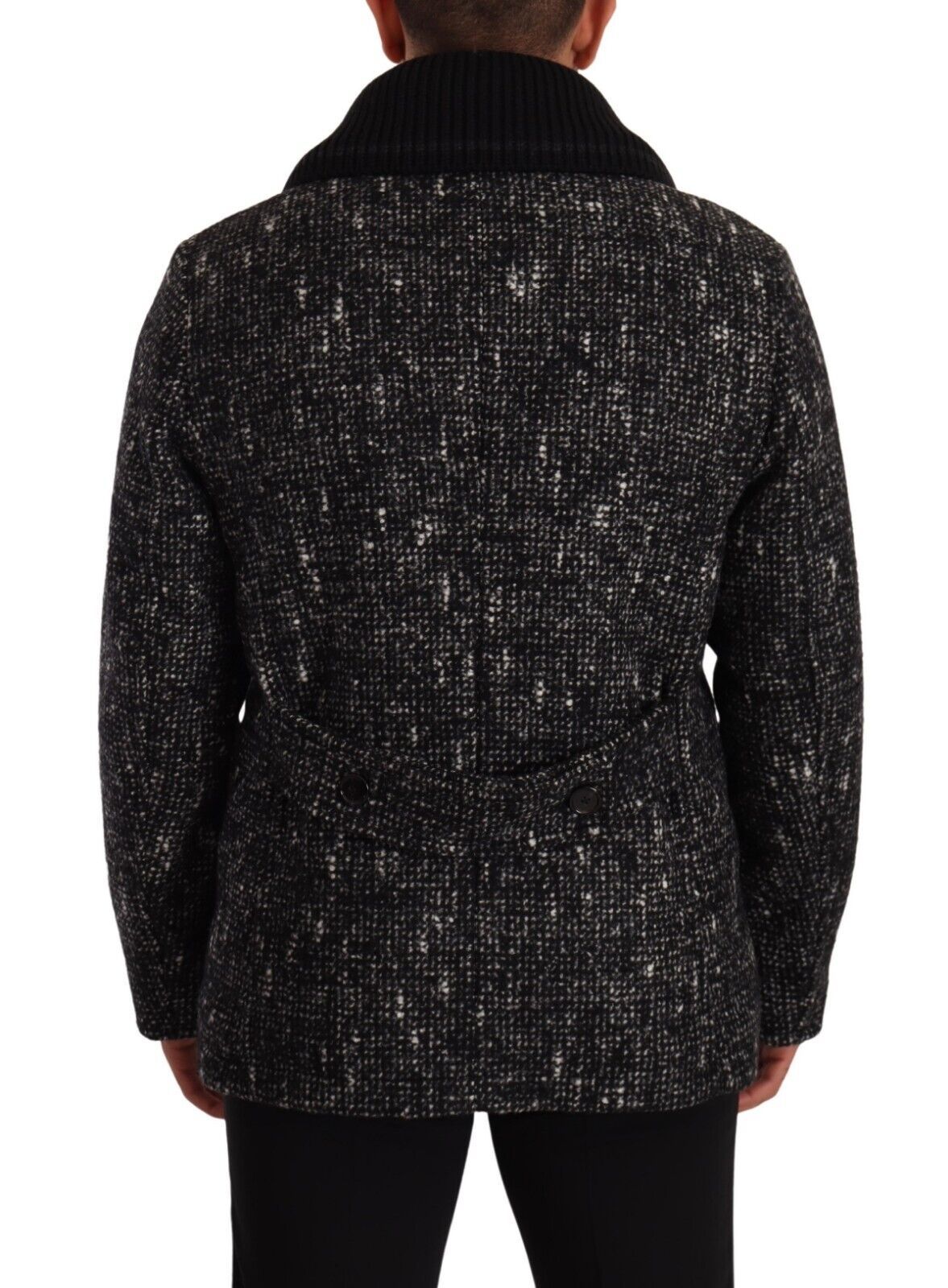 Dolce & Gabbana Chic Double Breasted Wool Blend Overcoat IT48 / M