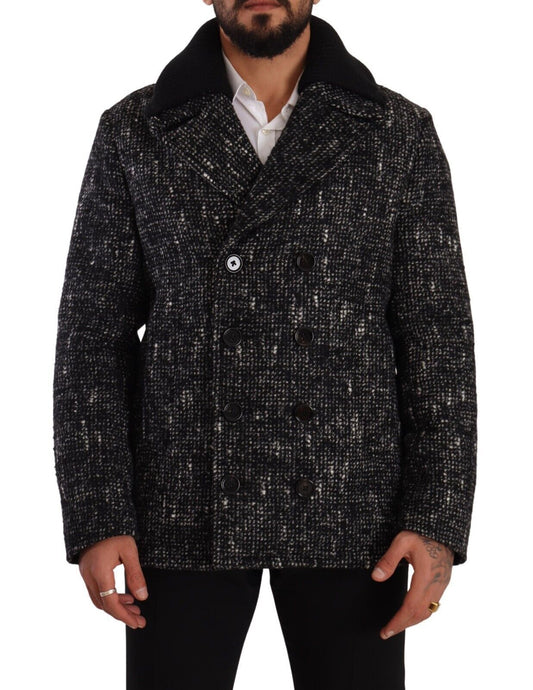 Dolce & Gabbana Chic Double Breasted Wool Blend Overcoat IT48 / M