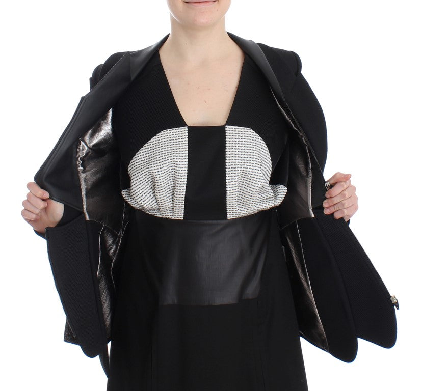 KAALE SUKTAE Elegant Monochrome Zippered Blazer Jacket IT38 | XS