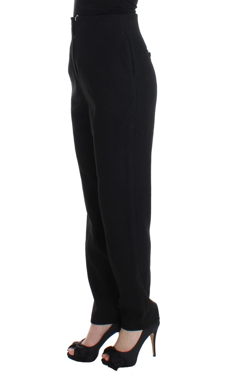 KAALE SUKTAE Elegant High-Waist Black Pants IT40 | S