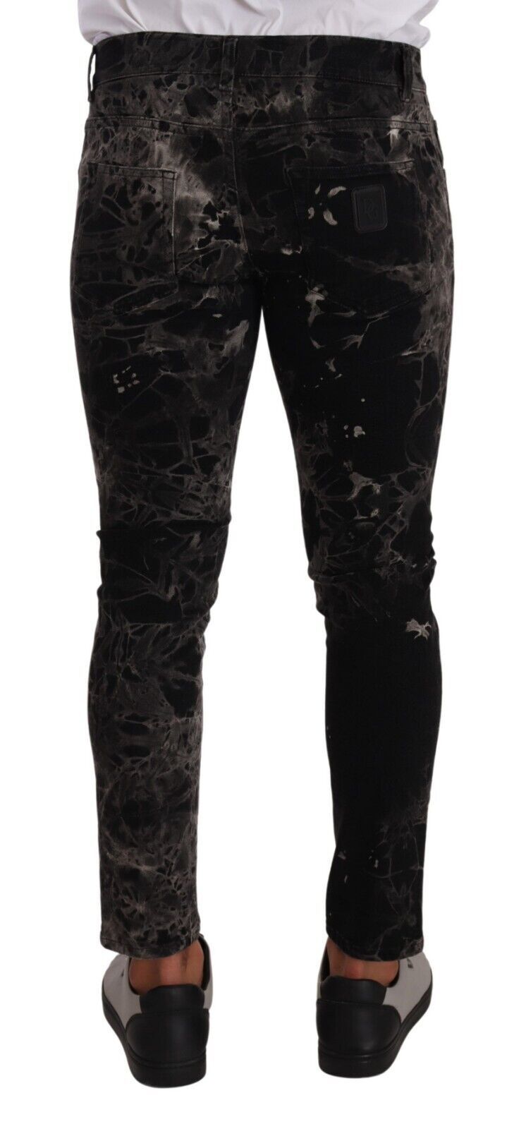 Dolce & Gabbana Slim Fit Patterned Skinny Jeans IT48 / M