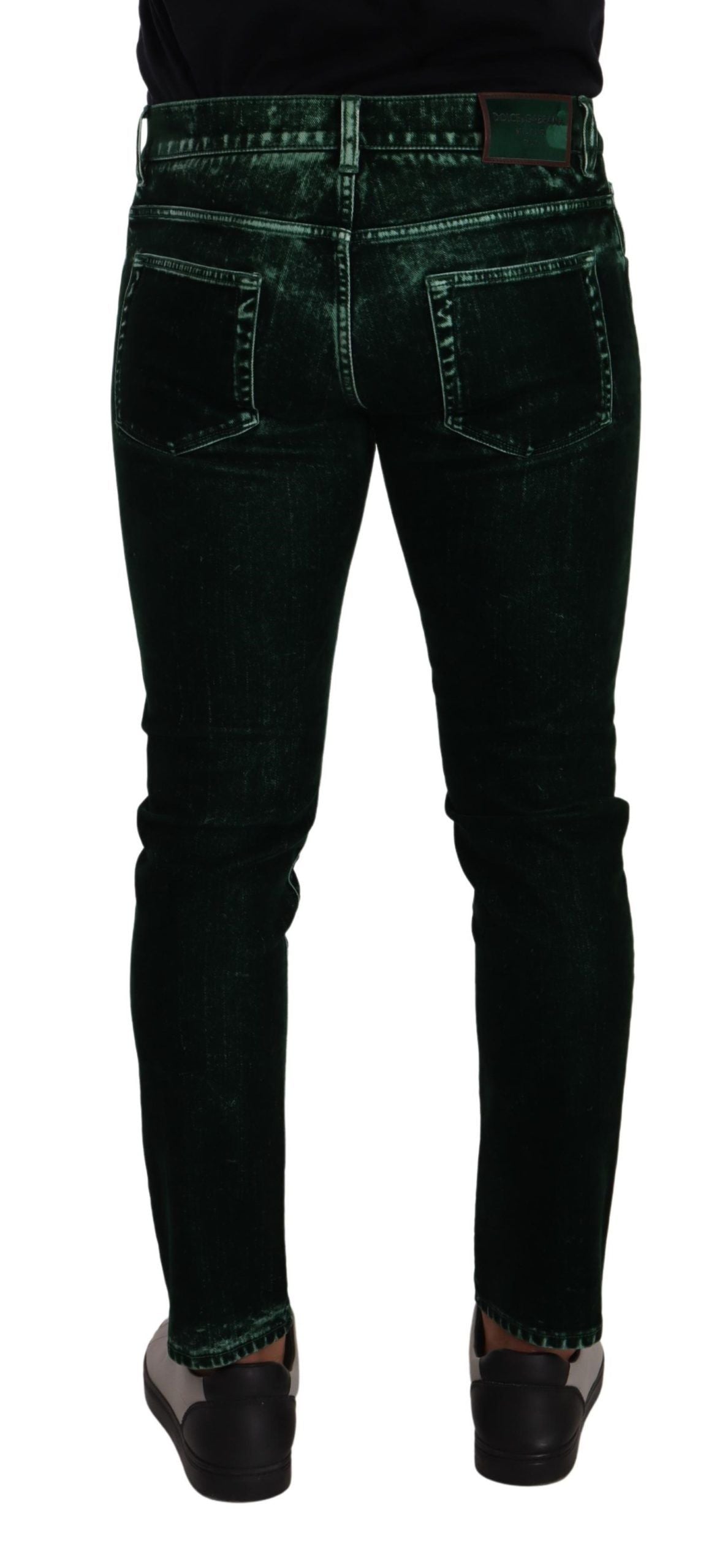 Dolce & Gabbana Sleek Cotton-Blend Skinny Denim Jeans IT48 / M