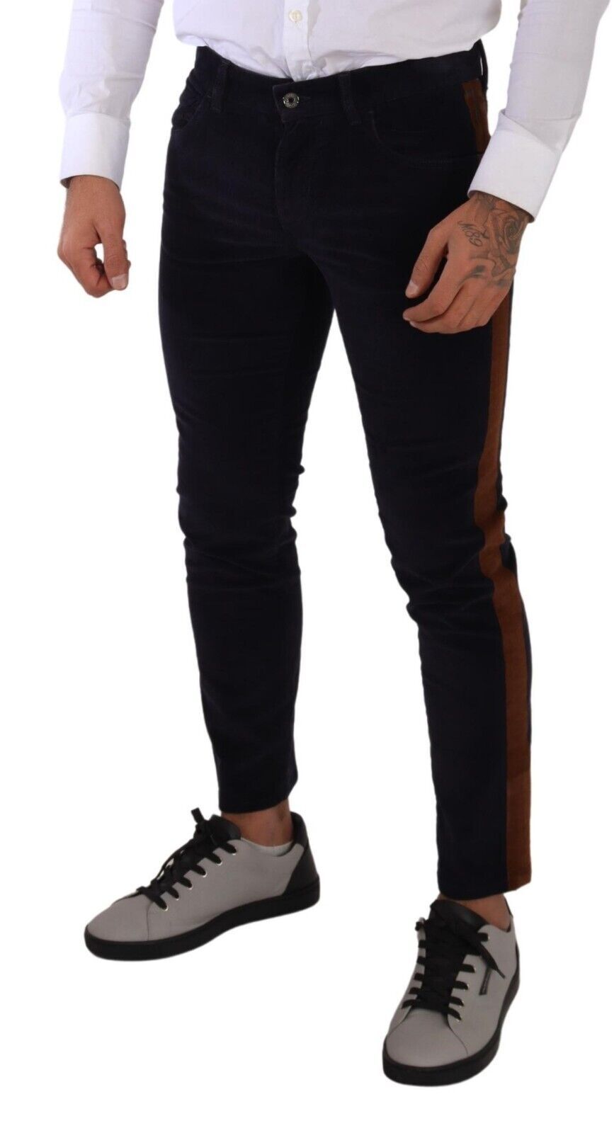 Dolce & Gabbana Elegant Slim Fit Denim for the Modern Man IT48 / M