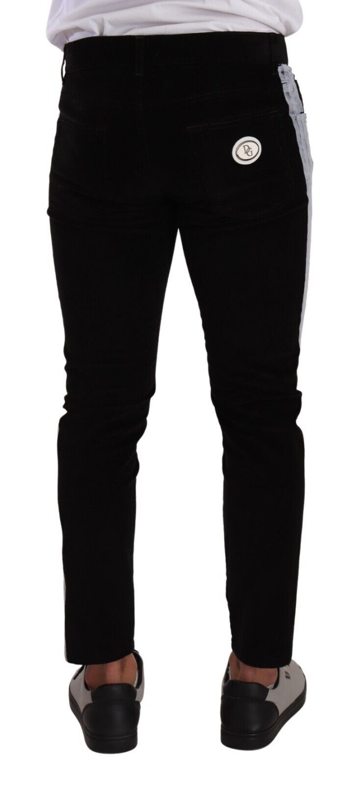 Dolce & Gabbana Elegant Slim-Fit Cotton Black  Jeans IT48 / M