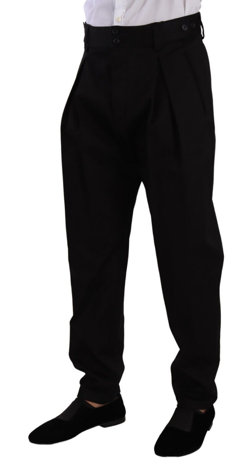 Dolce & Gabbana Elegant Slim-Fit Cotton Trousers IT48 / M