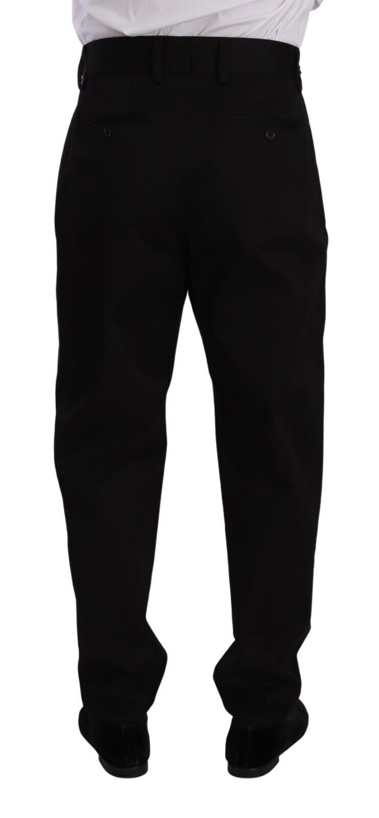 Dolce & Gabbana Elegant Slim-Fit Cotton Trousers IT48 / M