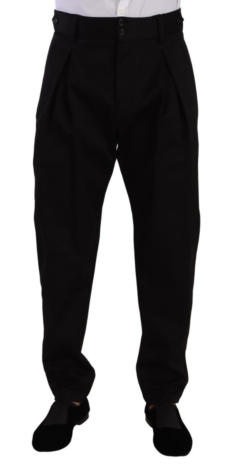 Dolce & Gabbana Elegant Slim-Fit Cotton Trousers IT48 / M