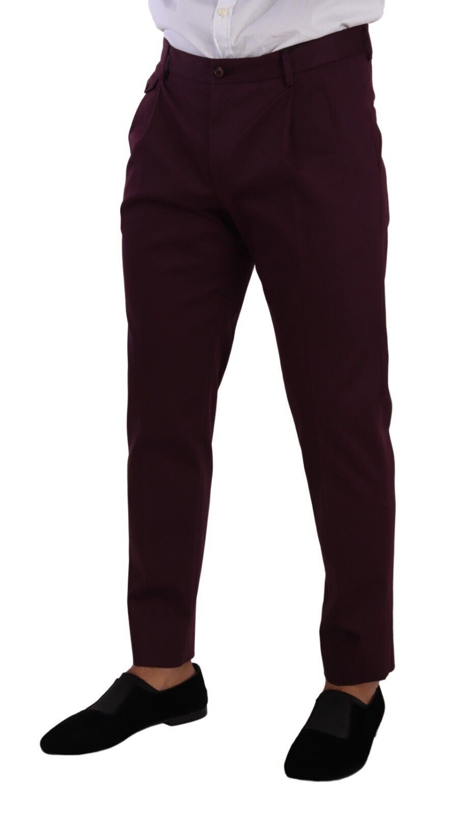 Dolce & Gabbana Elegant Purple Chinos for the Modern Man IT48 / M