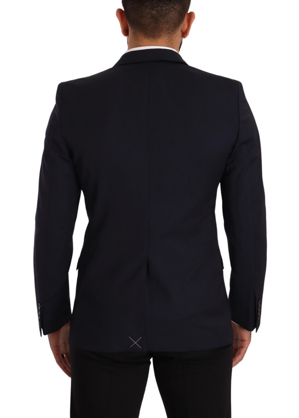 Dolce & Gabbana Sleek Navy Martini Slim Fit Wool Blazer IT46 / S