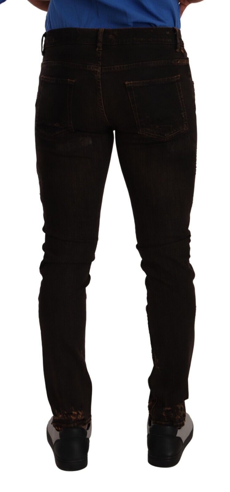 Dolce & Gabbana Svelte Distressed Denim Elegance IT48 / M