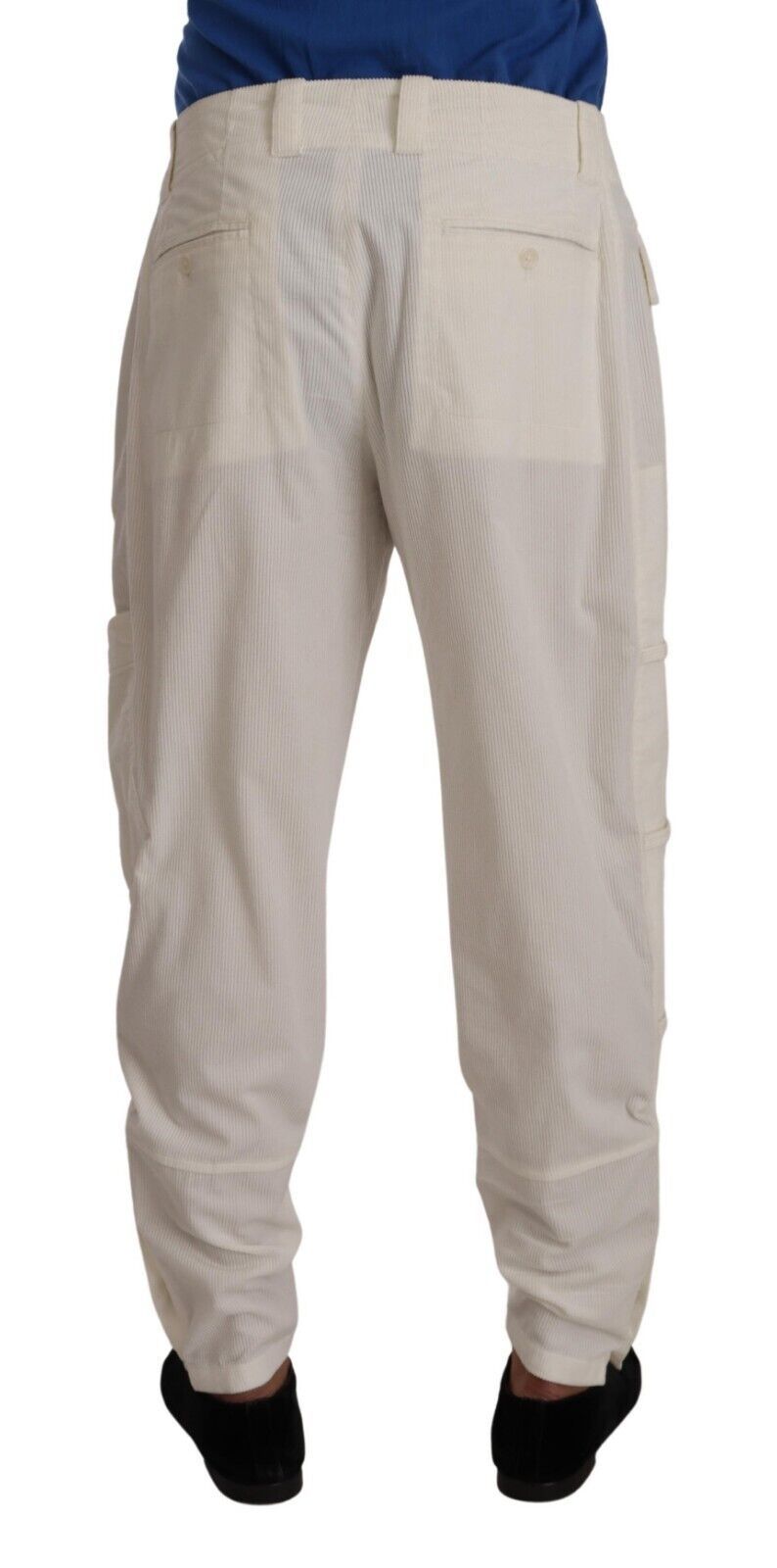 Dolce & Gabbana Elegant Off White Cargo Pants - Regular Fit IT48 / M