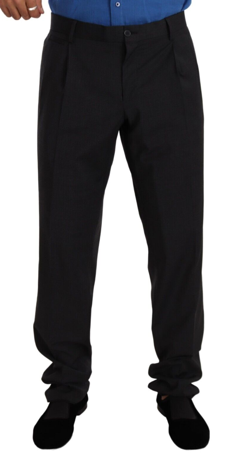 Dolce & Gabbana Elegant Gray Formal Men's Trousers IT54 / XL