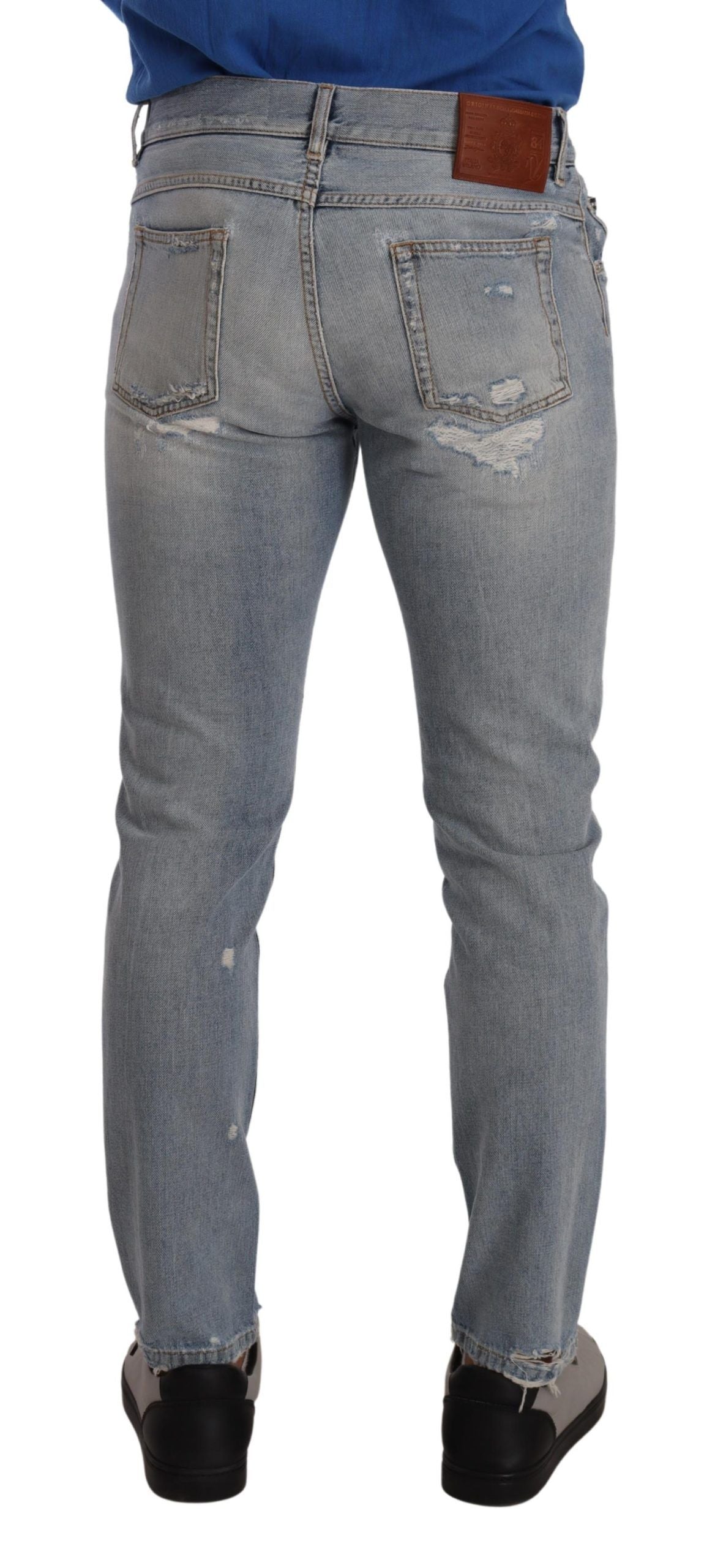 Dolce & Gabbana Elegant Light Blue Straight Denim Jeans IT48 / M