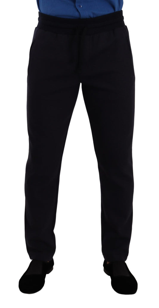 Dolce & Gabbana Elegant Blue Jogger Pants for Men IT46 / S