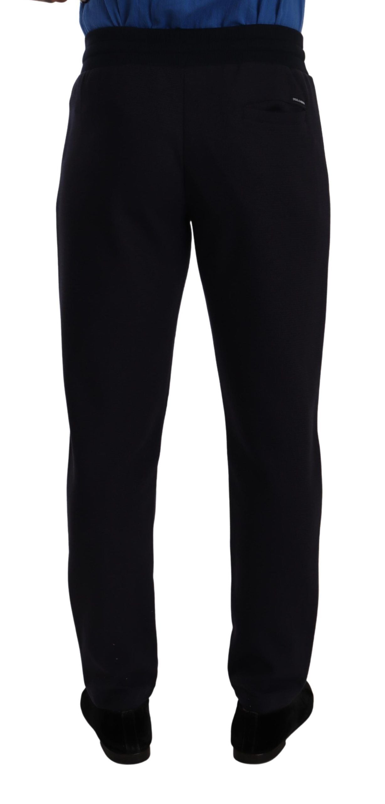 Dolce & Gabbana Elegant Blue Jogger Pants for Men IT46 / S