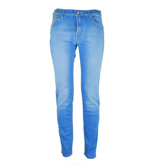 Jacob Cohen Elegant Light Blue Elasticized Denim W30