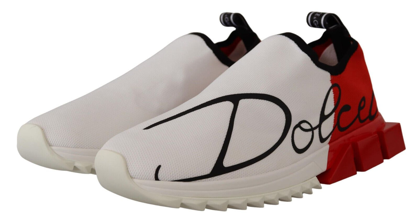 Dolce & Gabbana Elegant Sorrento Sneakers in White EU39 / US6