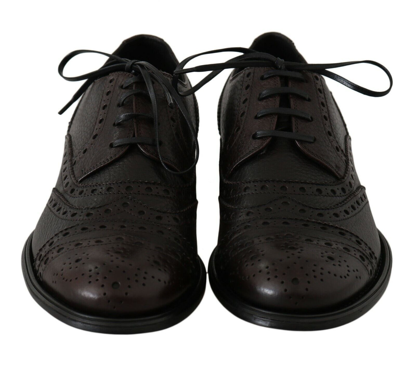 Dolce & Gabbana Elegant Wingtip Derby Dress Shoes EU39 / US6