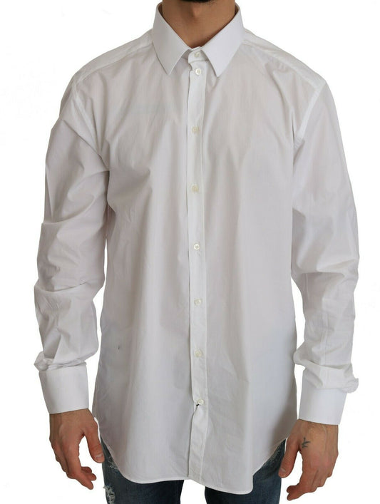 Dolce & Gabbana Exclusive White Slim Fit Formal Shirt IT37 / XS