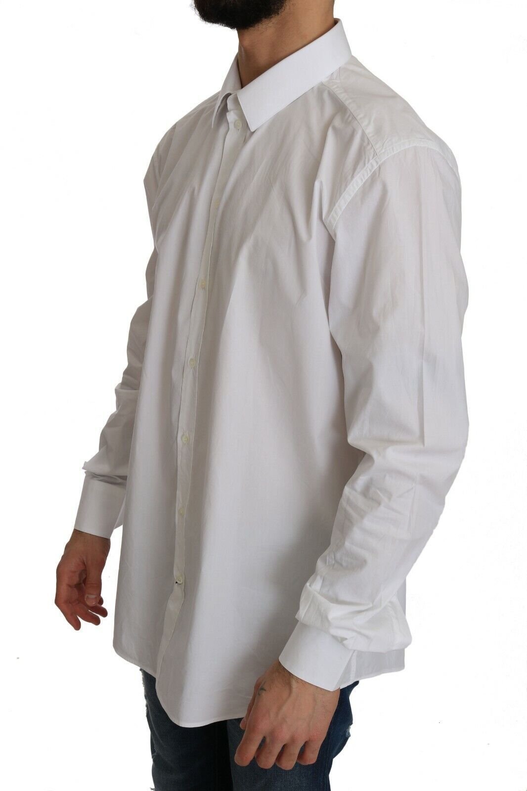 Dolce & Gabbana Exclusive White Slim Fit Formal Shirt IT37 / XS