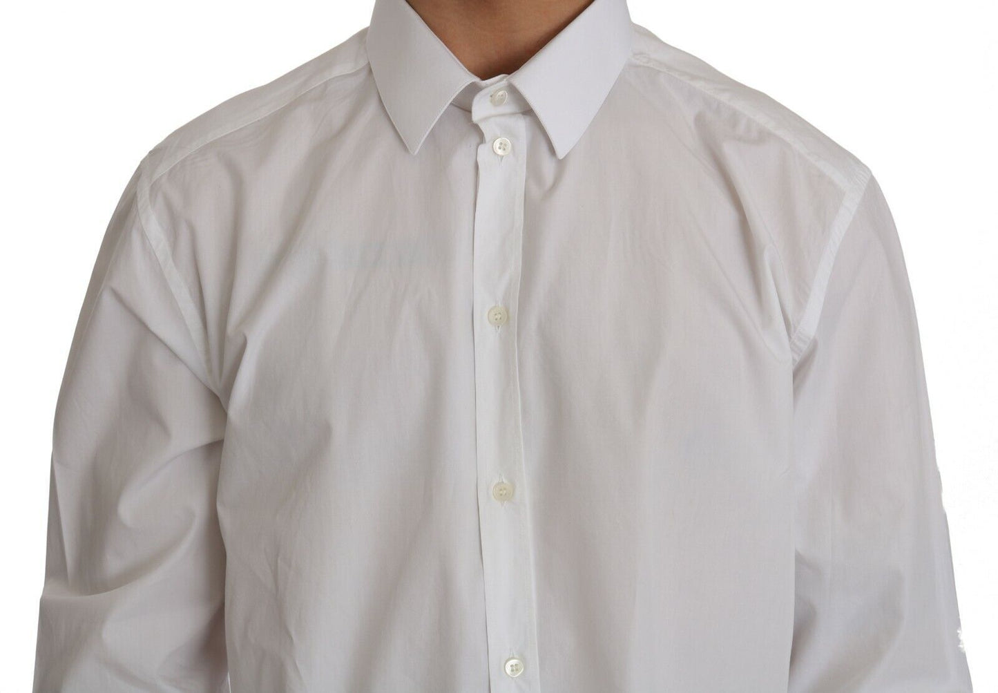 Dolce & Gabbana Exclusive White Slim Fit Formal Shirt IT37 / XS