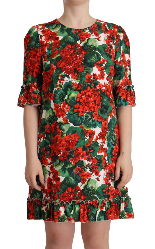 Dolce & Gabbana Floral Mini Enchantment Dress IT44 / L