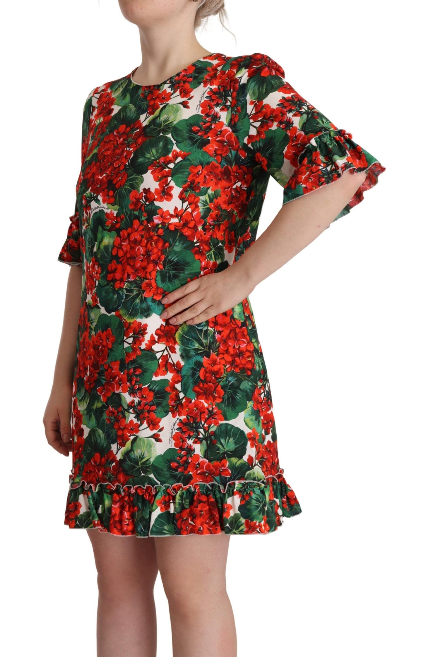 Dolce & Gabbana Floral Mini Enchantment Dress IT44 / L