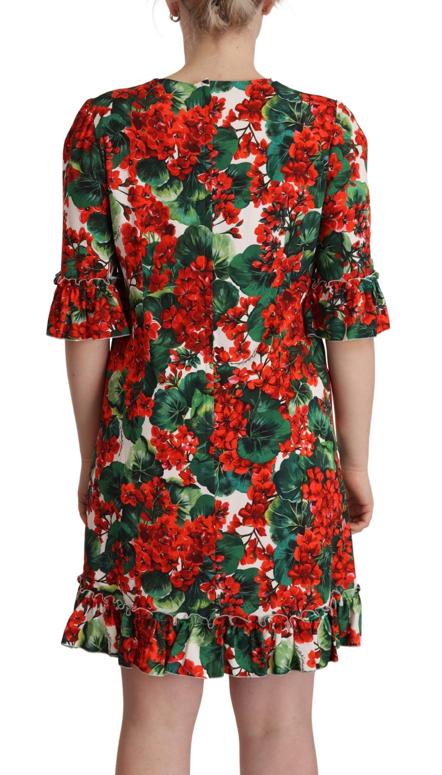 Dolce & Gabbana Floral Mini Enchantment Dress IT44 / L