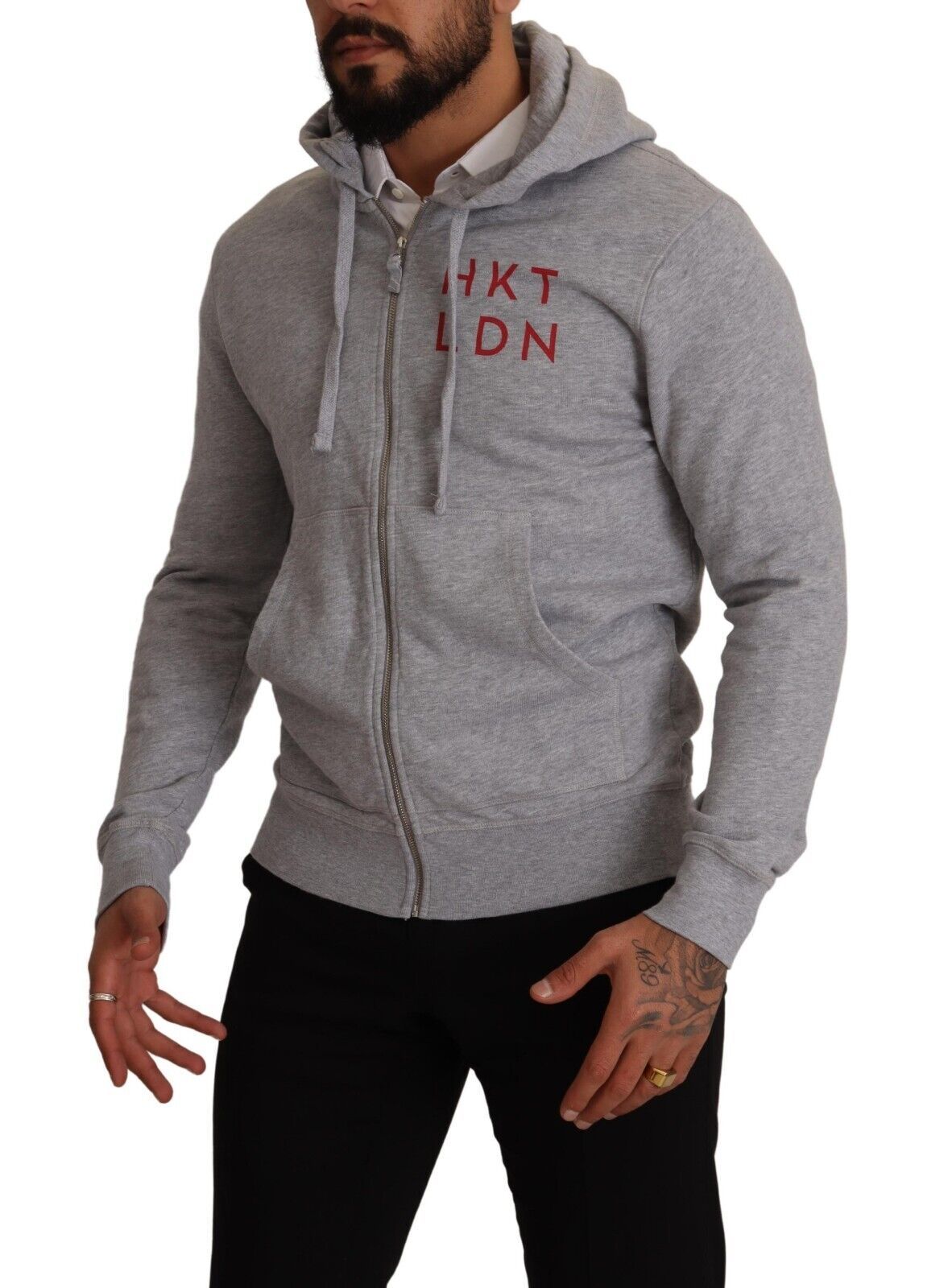 Elegant Hackett Full Zip Hooded Sweater IT46 | S