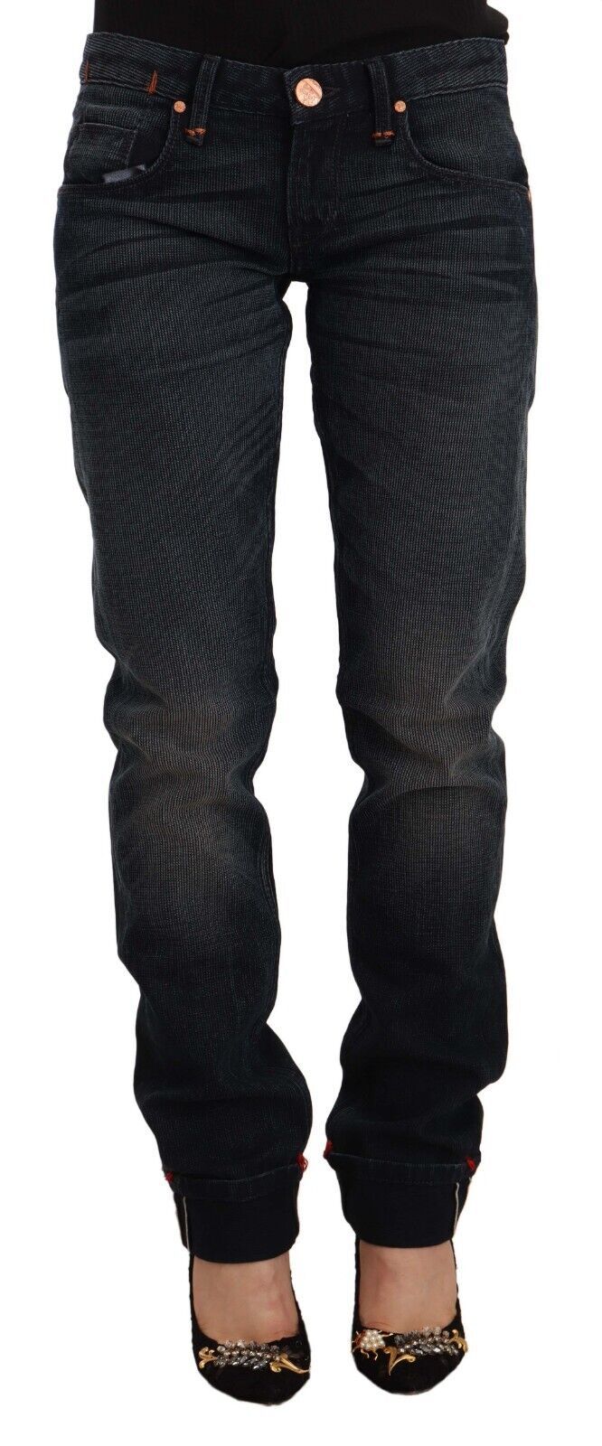 Acht Sleek Black Washed Skinny Jeans W26